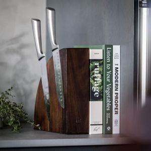 Magnetic Acacia Knife Block