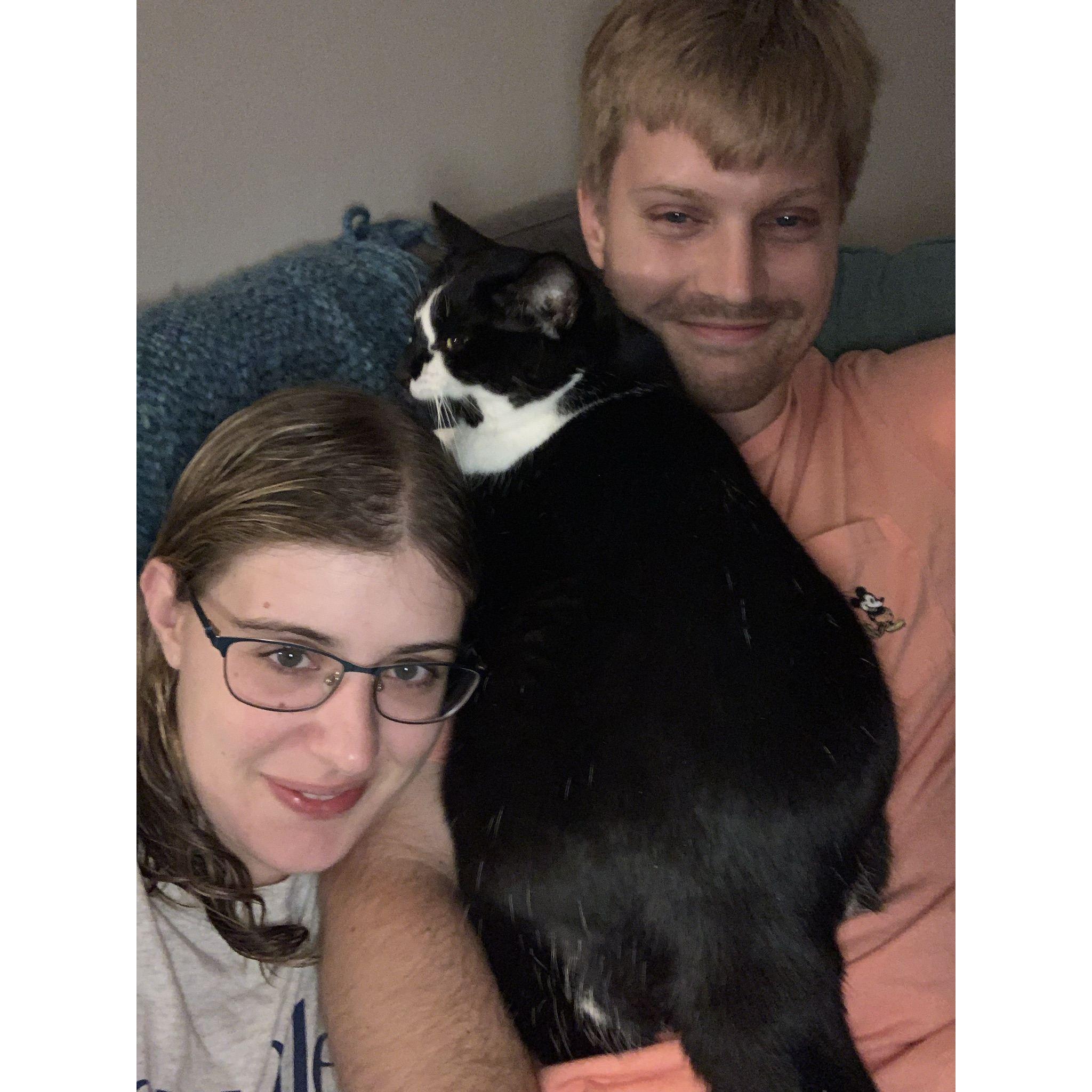 Snuggles with our beloved fur-baby Joy
2021