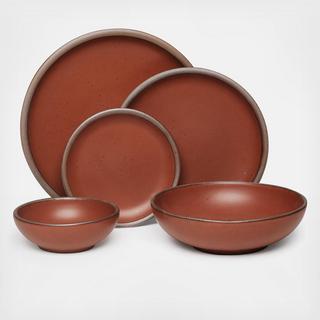 Shallow 5-Piece Dinnerware Set, Service for 1