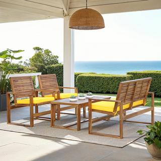 Ozark 4-Piece Outdoor Set with Cushions