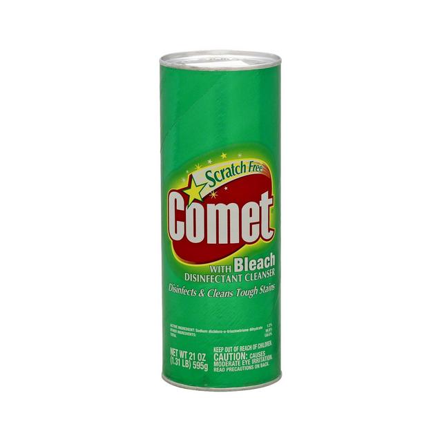 Comet with Bleach Disinfectant Cleanser Scratch Free - 21oz