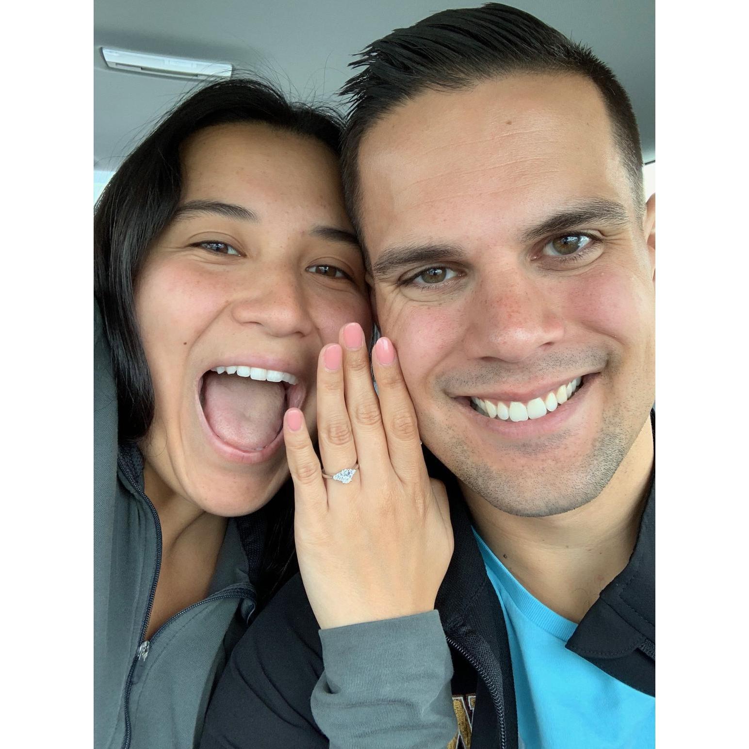 Right after Aaron proposed!!!!