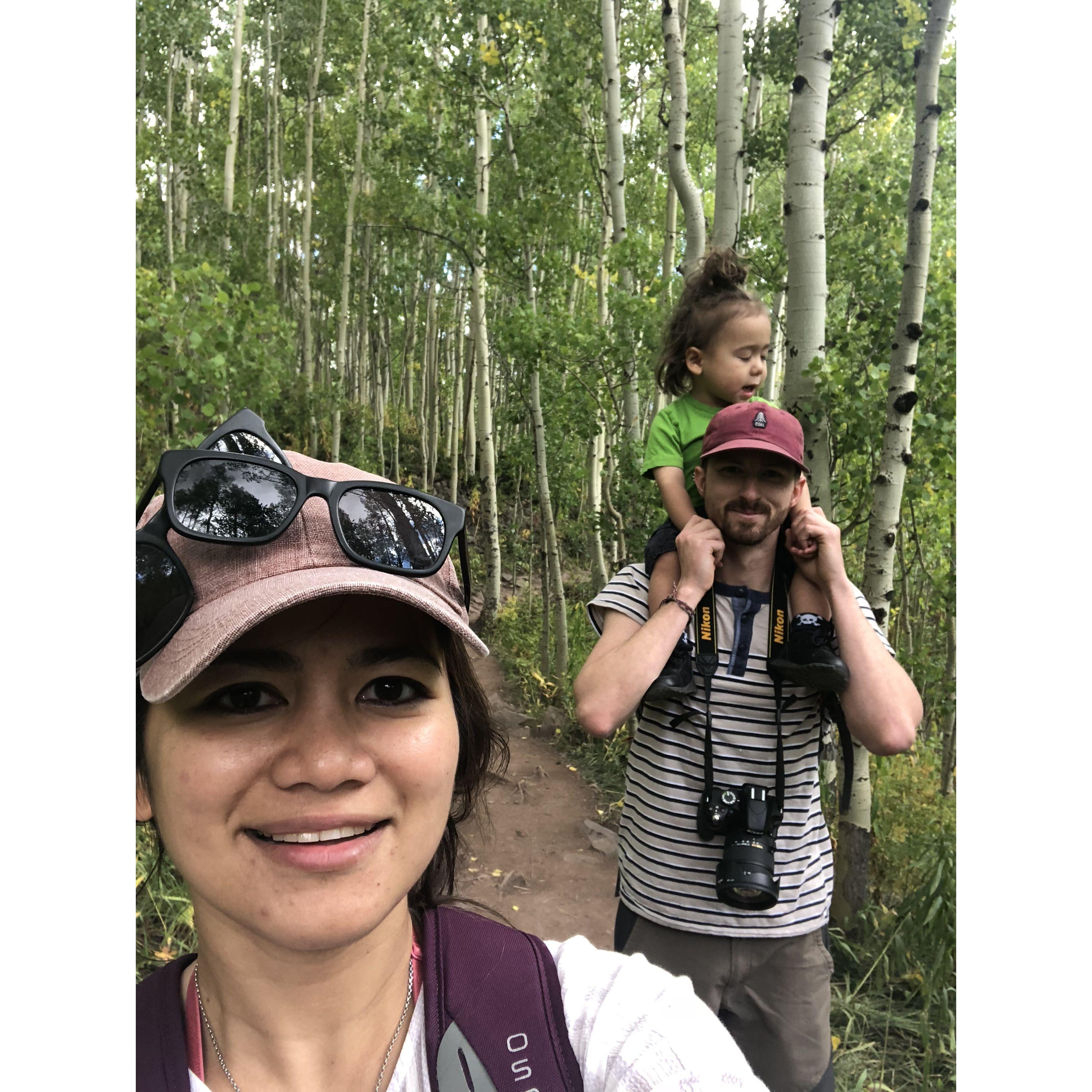 First hike with Dash