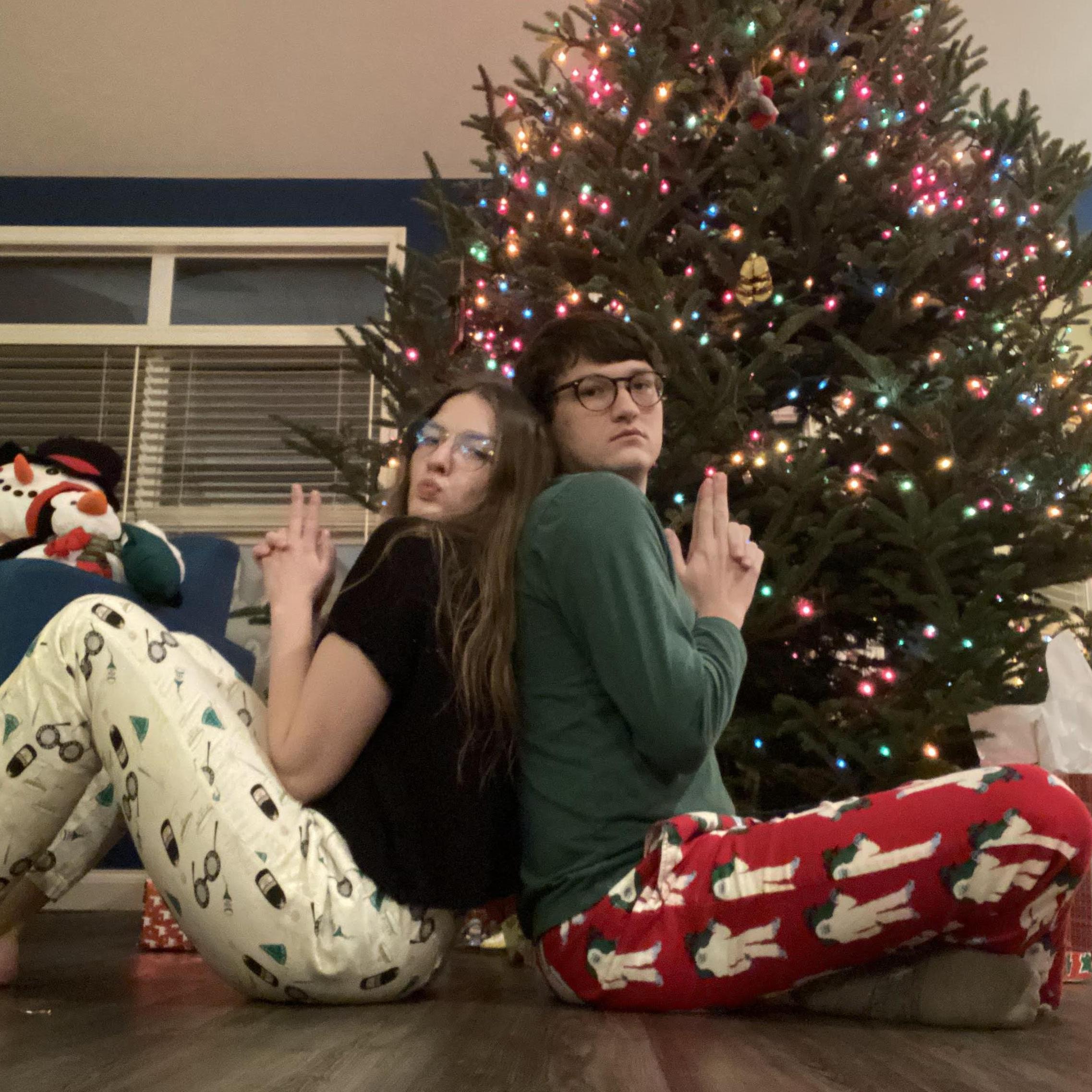 A goofy first Christmas together!