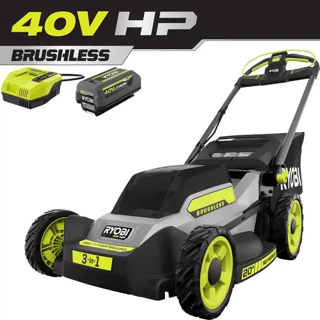 40V HP Brushless 20 in. Cordless Electric Battery Walk Behind Self-Propelled Mower with 6.0 Ah Battery and Charger