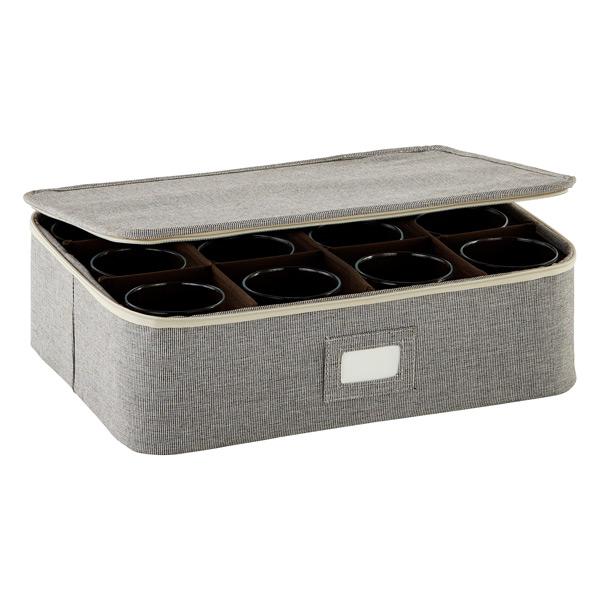 Brown Twill Cup/Mug Storage Case