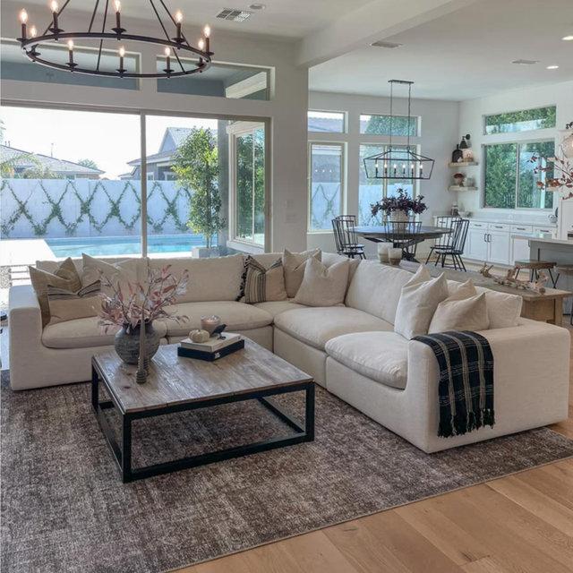 L shaped living room couch