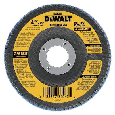 DEWALT  Zirconia 4.5-in 36-Grit Flap Disc