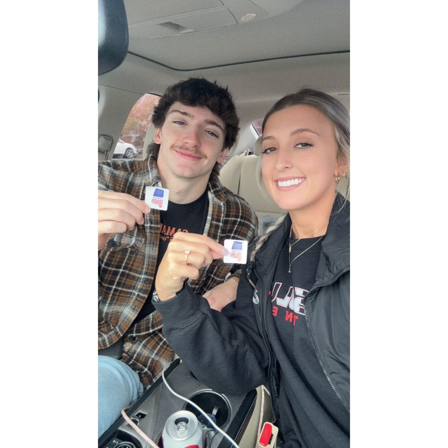First time voting and doing it together.