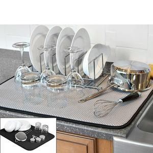 The Original™ XL Dual Dish Drying Mat in Black