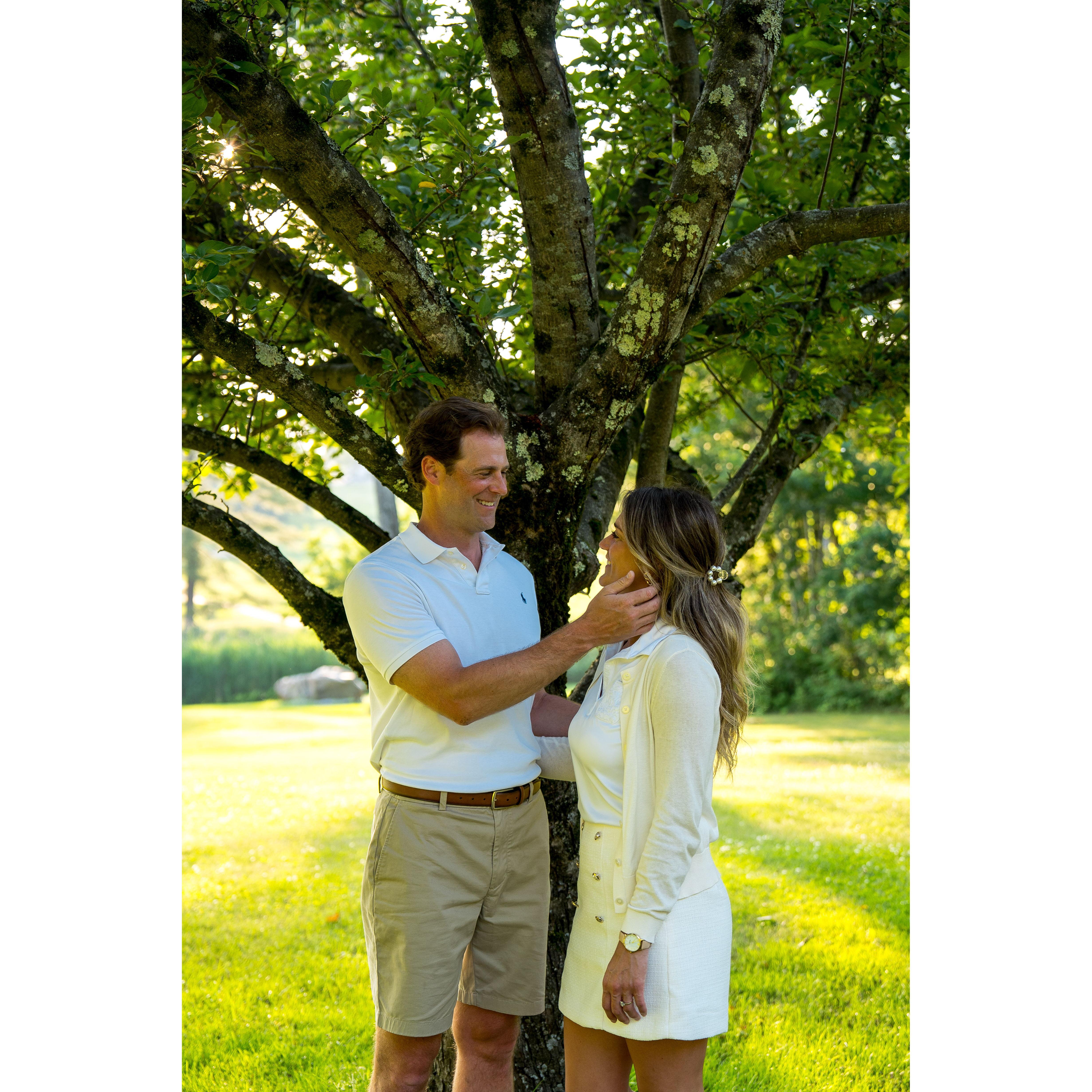 Photoshoot at Proctor-Pittsford Country Club- where Carl grew up, and where Rachel continues to grow her love for golf and the mountains!