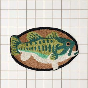 Bass Bath Mat - Green Multi