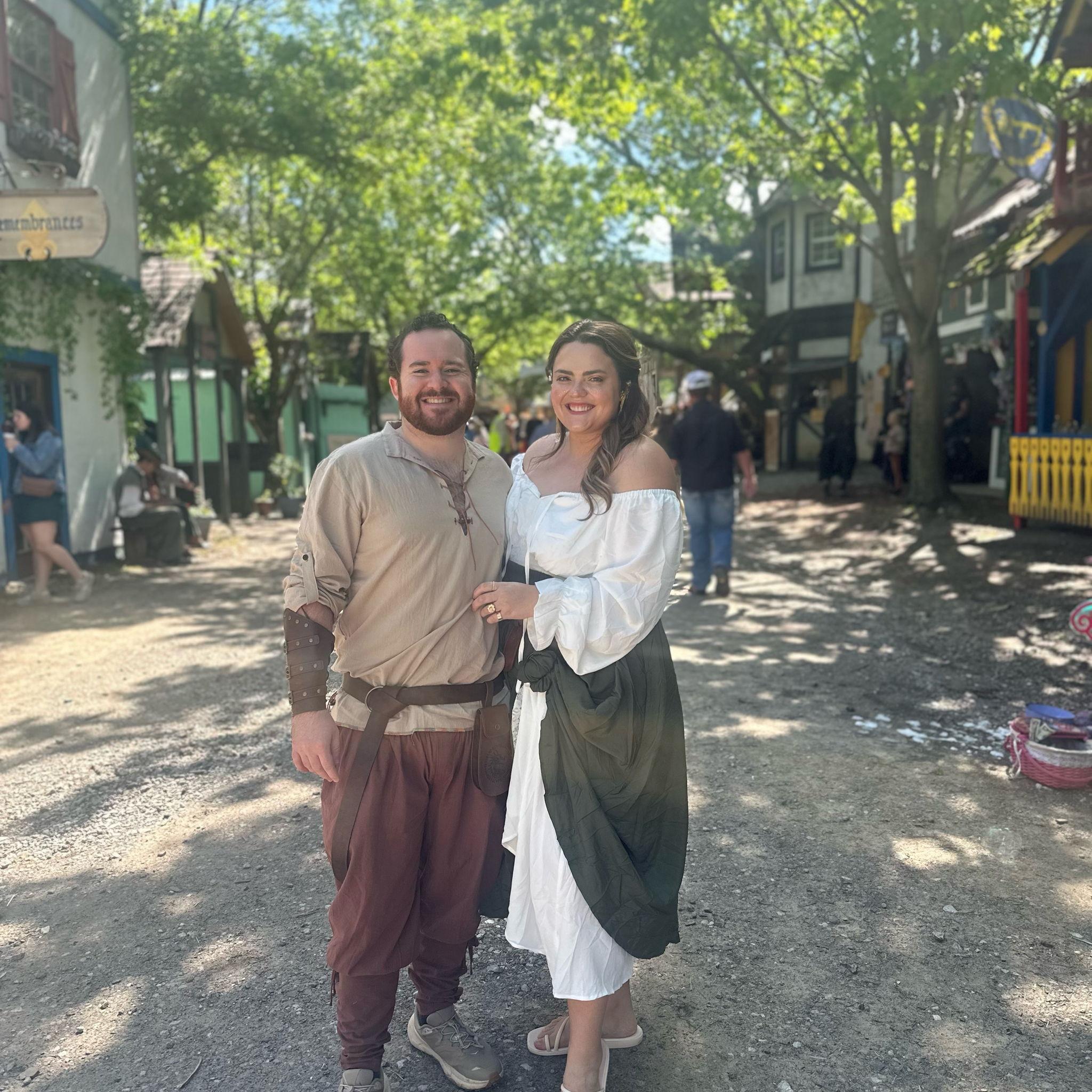 Going back to medieval times at the Renaissance faire.