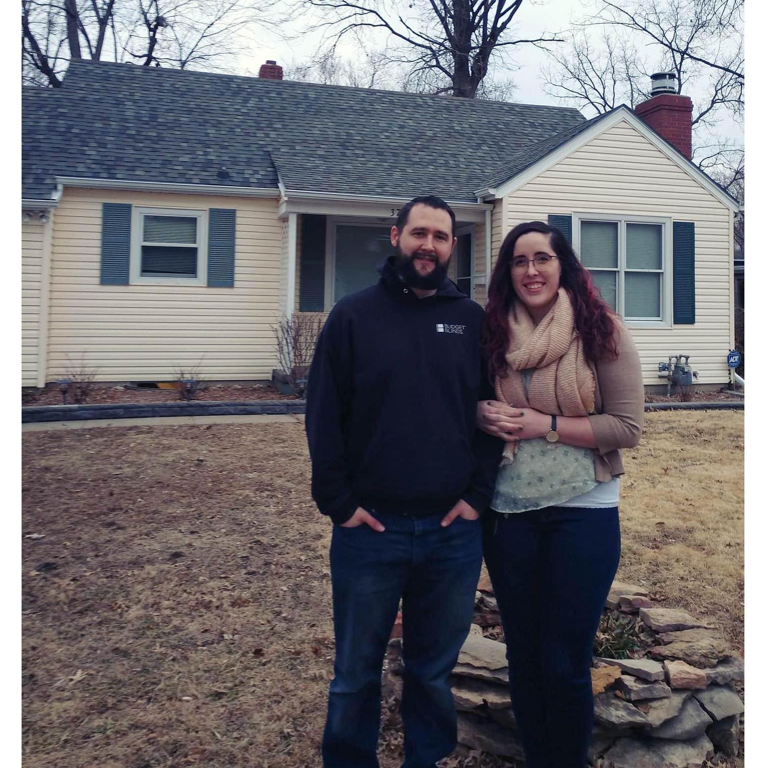 This is the day we did the final check on my new house in Topeka!