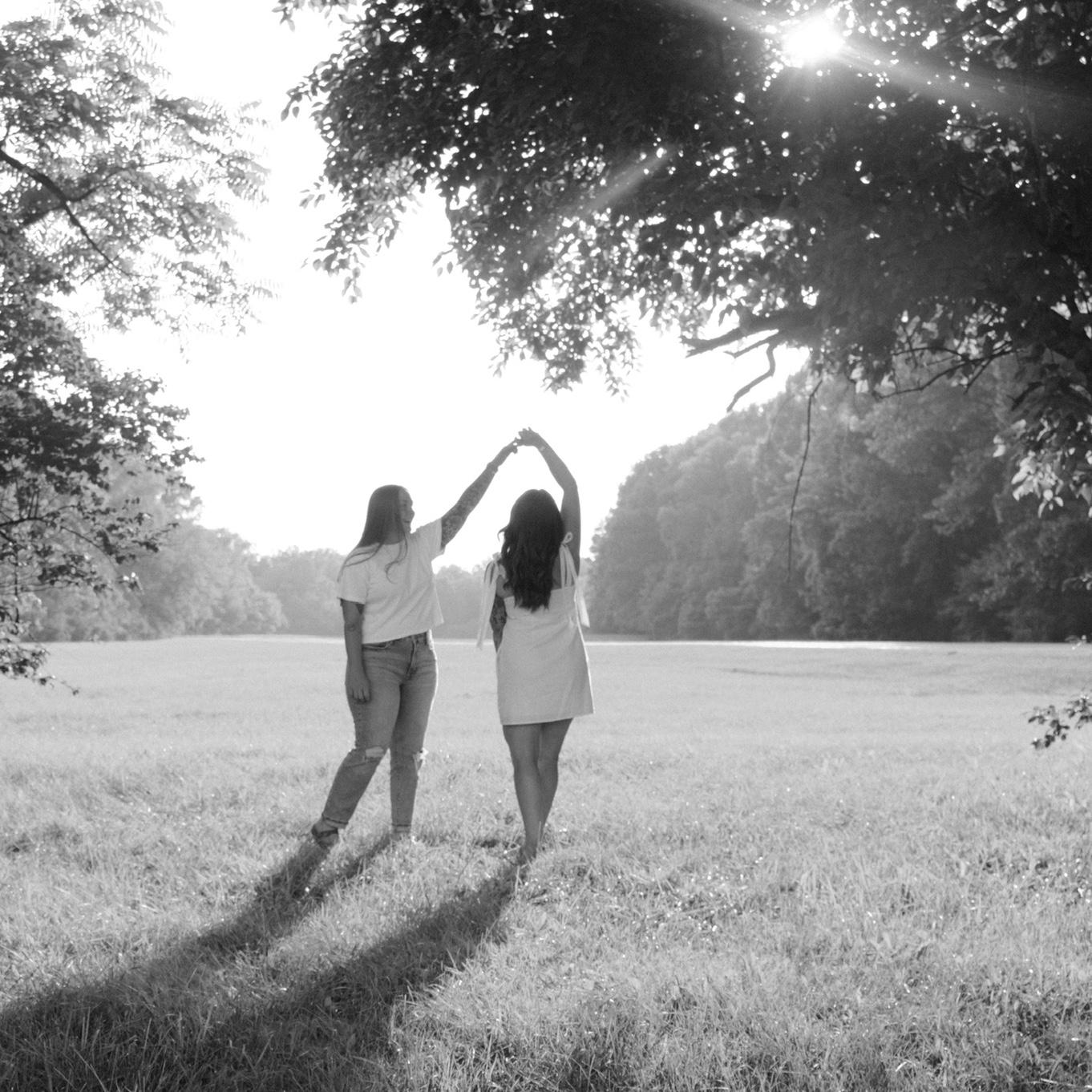 Shyloh twirling Abby like the princess she is.