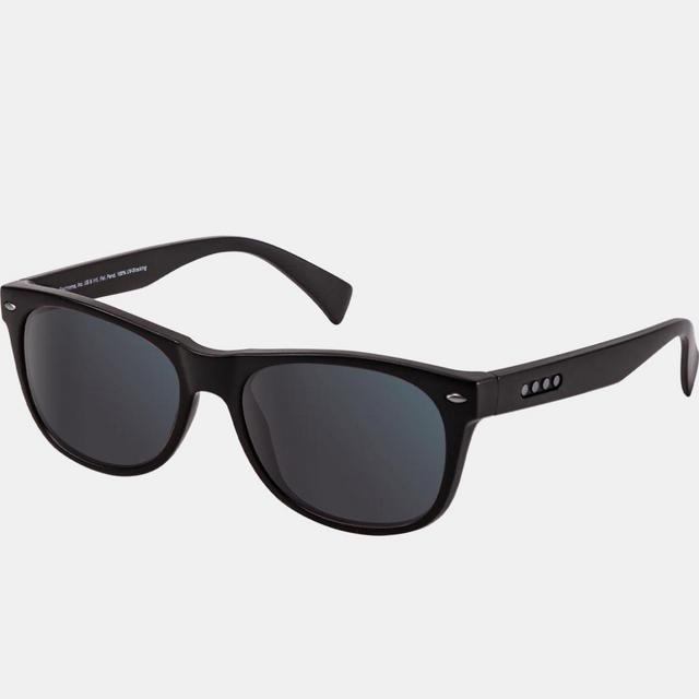 Outdoor Color Blind Glasses - Ellis Smooth Black Polarized Deutan