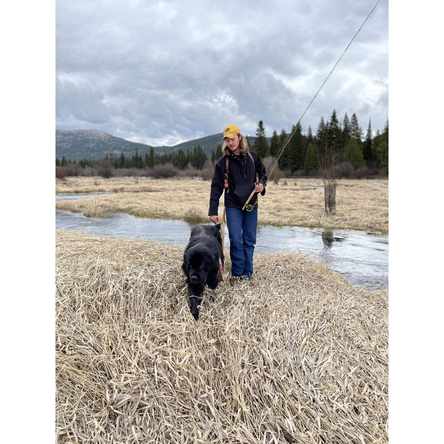 Hesston's first time fly fishing