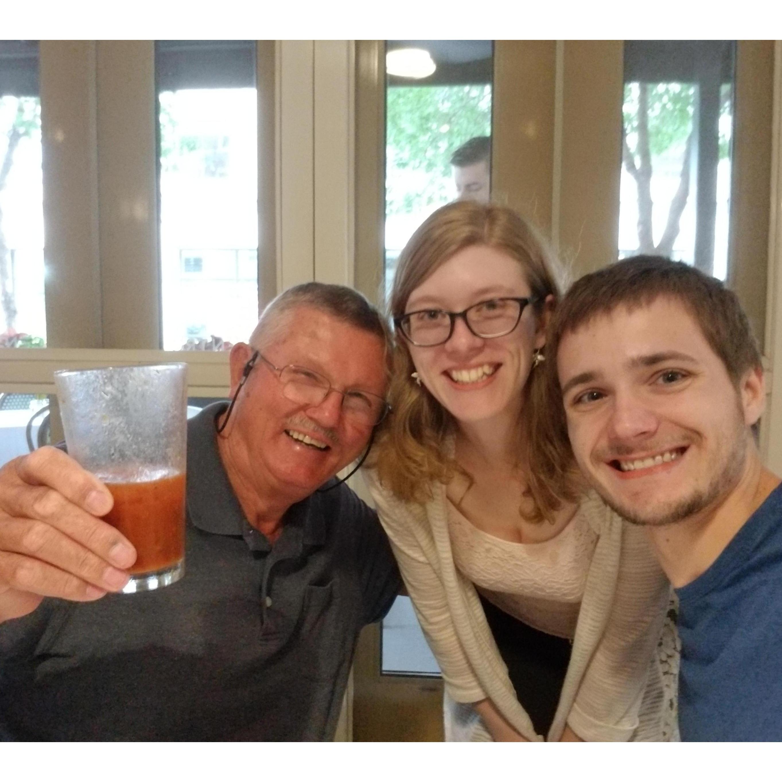 Brunch with Erika's grandpa Denny!