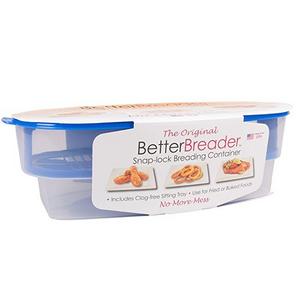 Cook's Choice Original Better Breader Batter Bowl- All-in-One Mess Free Breading at Home or On-the-Go