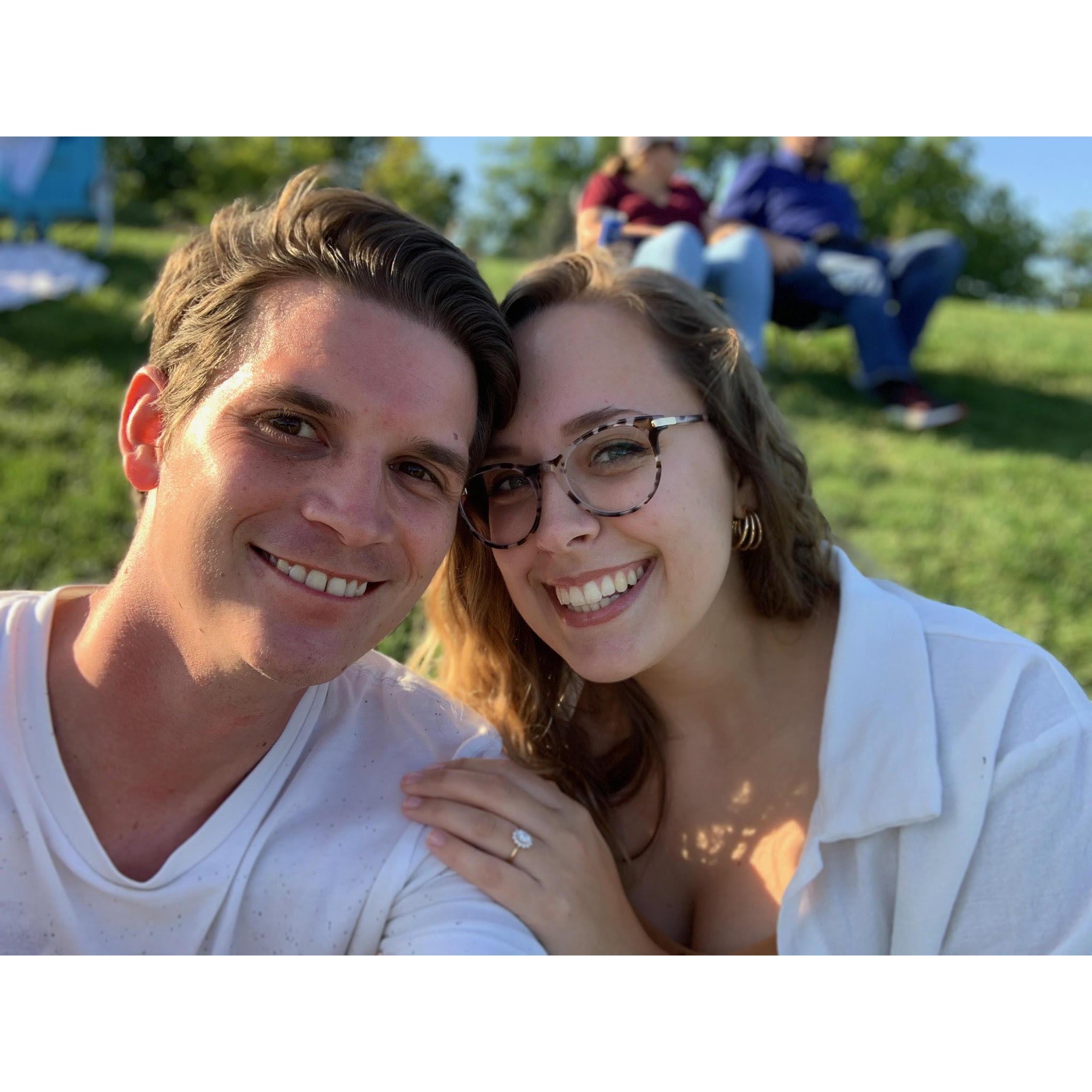 Celebrating Isaac's 28th with a concert at DTE to see Kings of Leon!