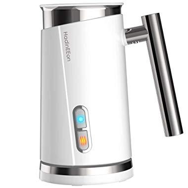 HadinEEon Milk Frother, Electric Milk Frother & Steamer for Making Latte, Cappuccino, Hot Chocolate, Automatic Cold Hot Milk Frother & Warmer (4.4 oz/10.1 oz), Coffee Frother Milk Heater, 120V