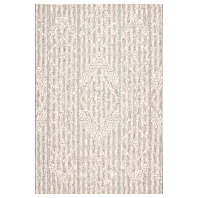 Shiloh Indoor/Outdoor Rug, 2'x3.5', Gray/Cream