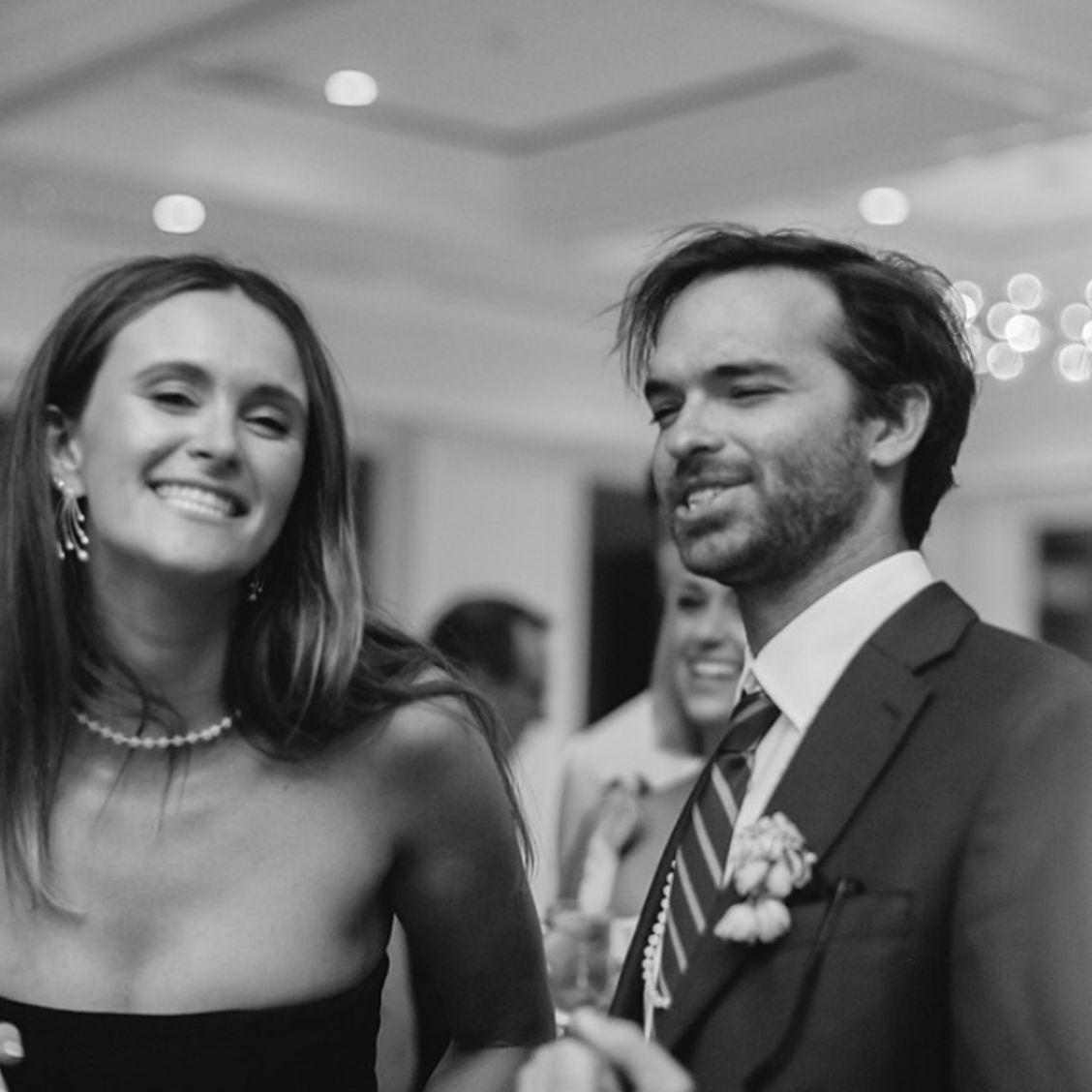 getting down at Charlie and Claire's wedding last summer
