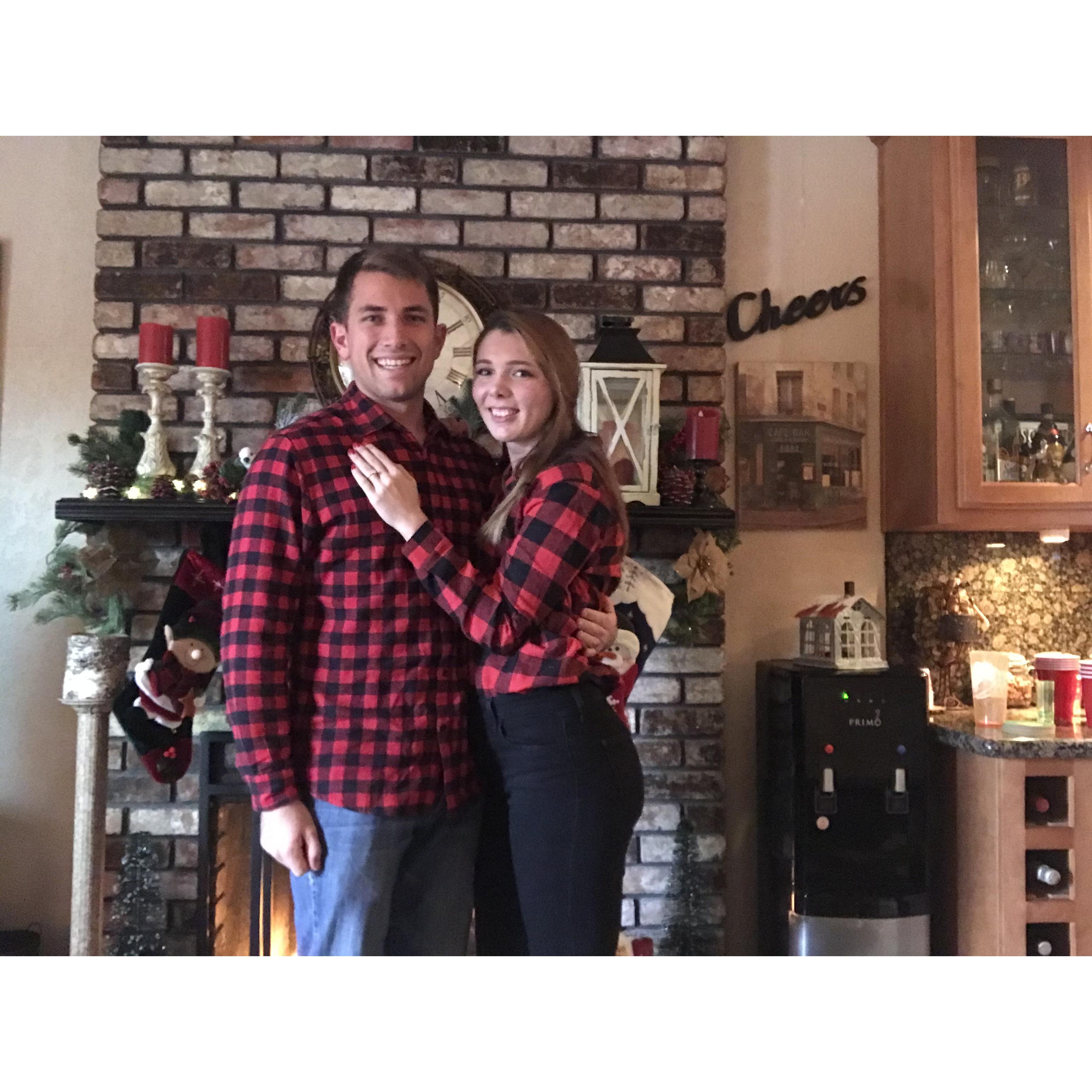 Christmas 2020, the day we got engaged