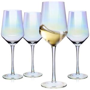 Elixir Glassware - Wine Glasses, Large Red Wine or White Wine Glass Set of 4 – Unique Gift for Women, Men, Wedding, Anniversary, Christmas, Birthday - 17oz, 100% Lead Free Crystal