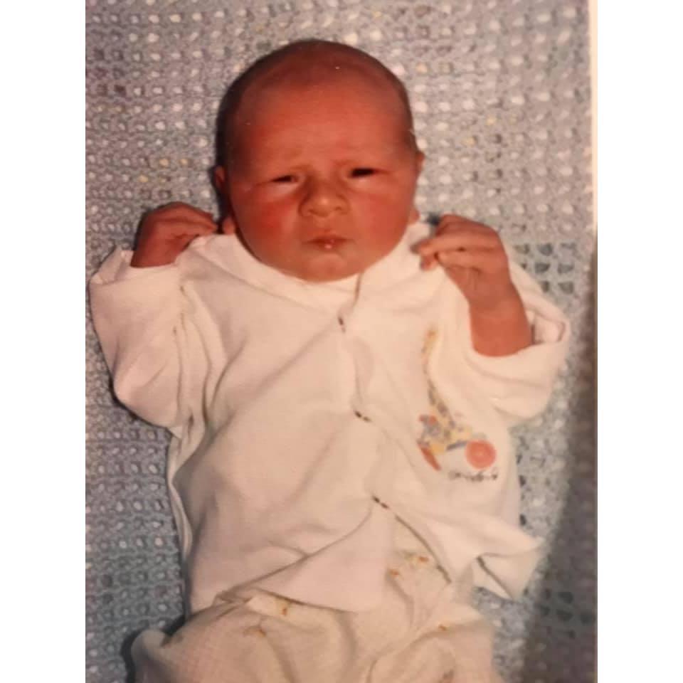 Michael as a baby
