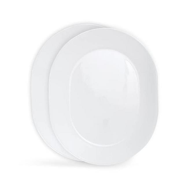 Corelle Livingware 12-1/4-Inch Serving Platter, Winter Frost White (Winter Frost White- 2-Pack)
