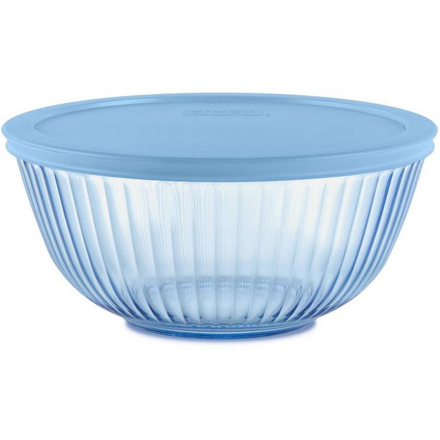 Pyrex® Sculpted Tint  2.3qt Lidded Mixing Bowl Blue