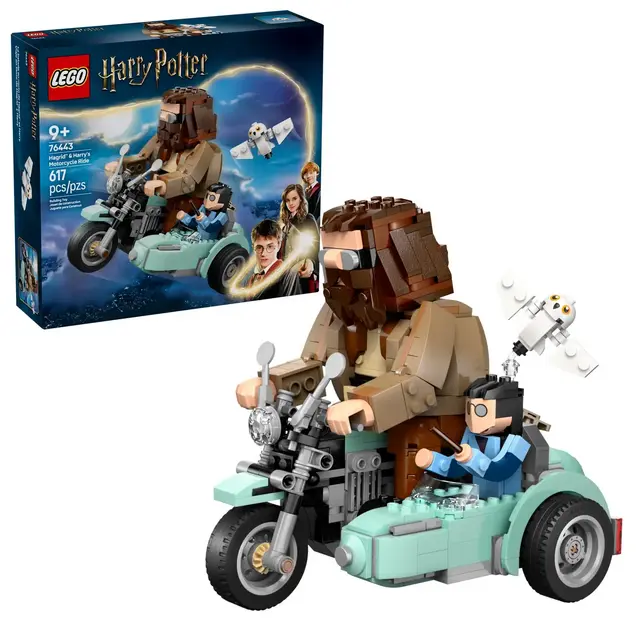 LEGO Harry Potter Hagrid & Harry's Motorcycle Ride Building Toy 76443