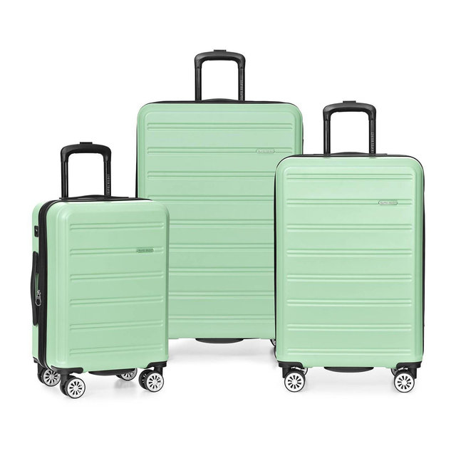 Travel Select Snowcreek Matte 3pc Hardside Spinner Luggage Set with USB Port - Mint Green