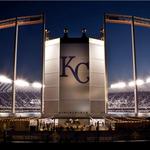 Royals game at Kauffman Stadium