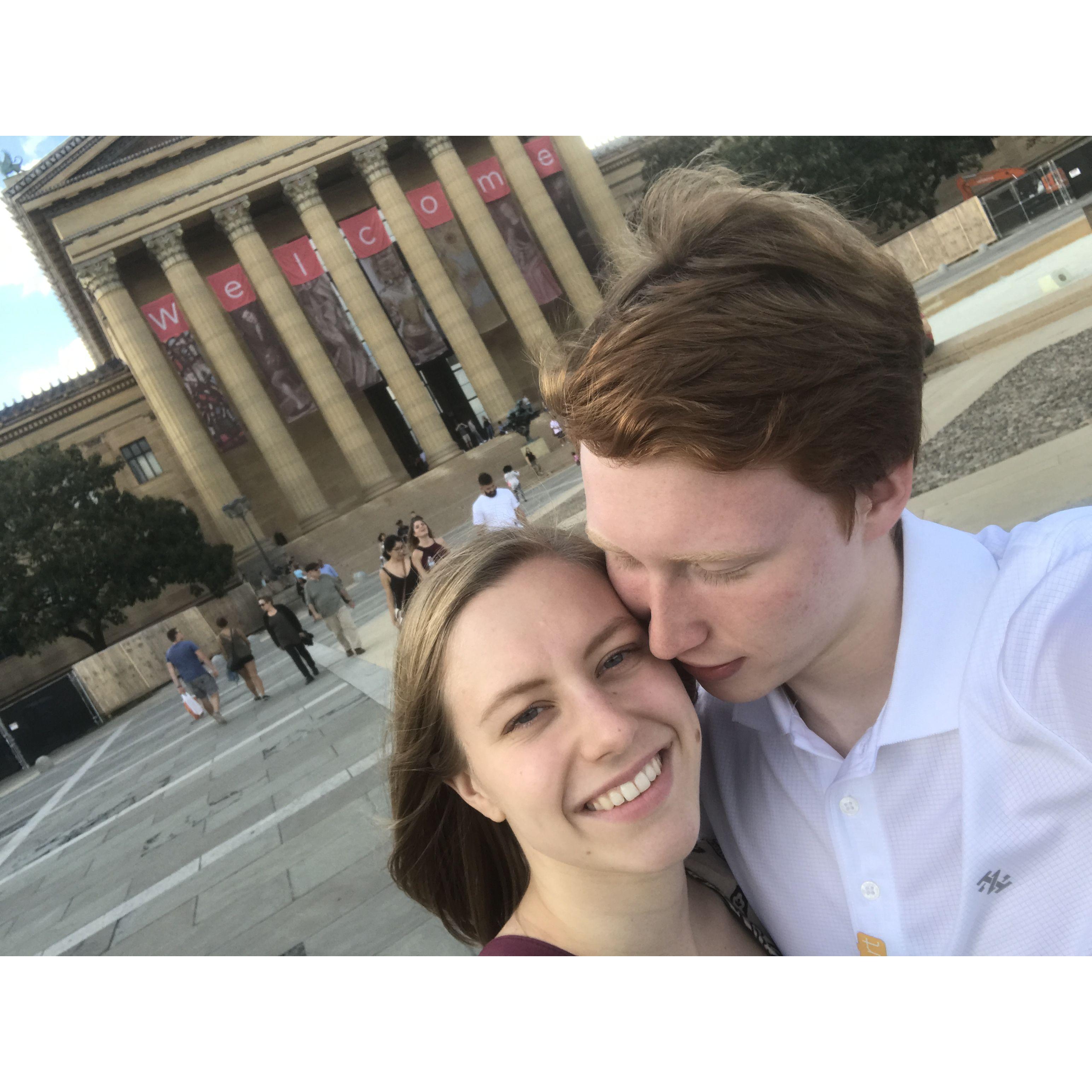 Visiting Xavier during his co-op in Philly