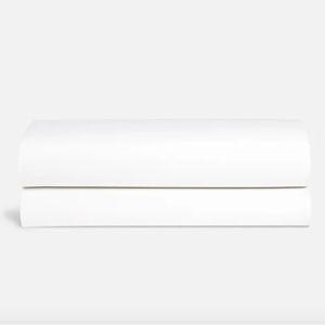 Luxe Sateen Fitted Sheet - Solid White