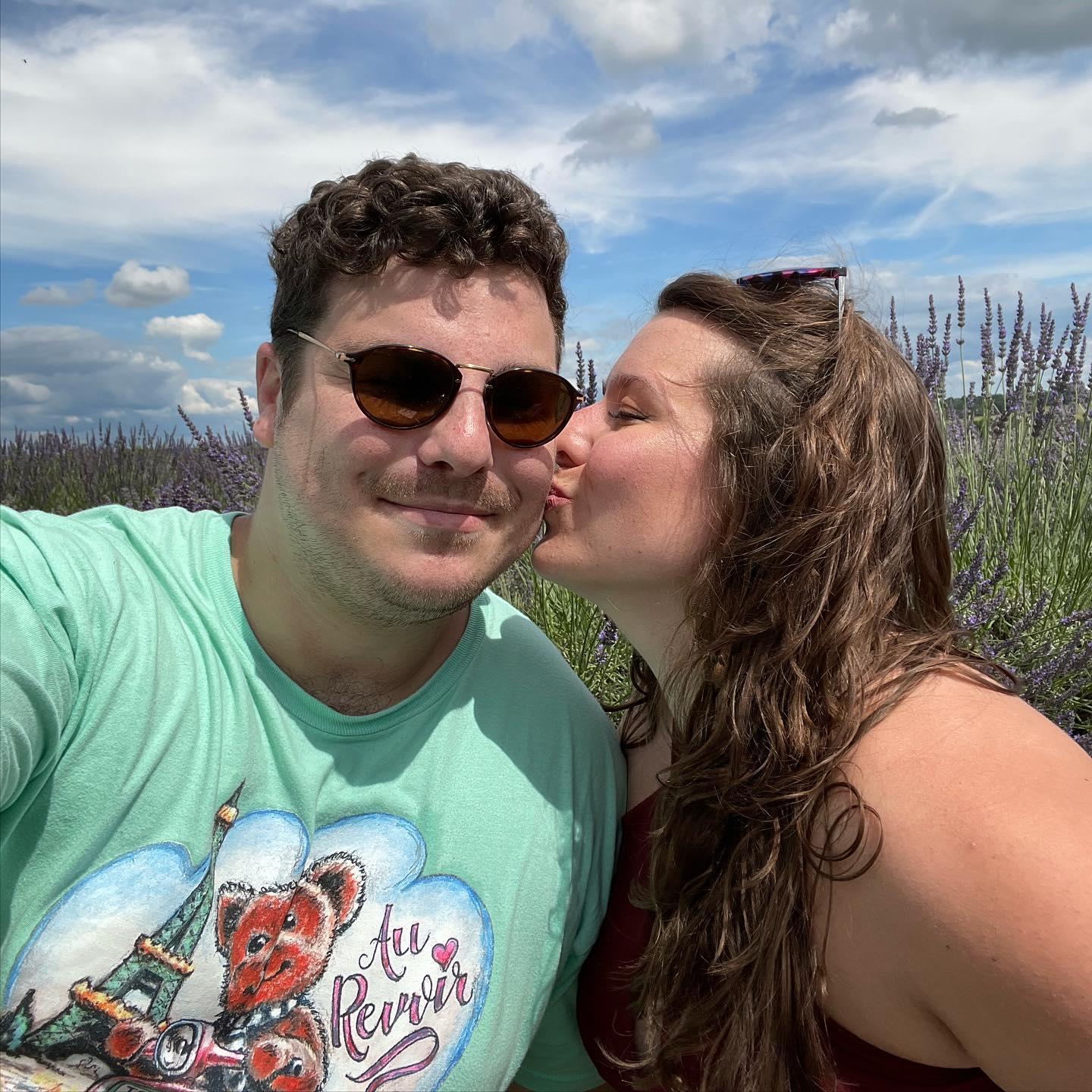 Our first visit to the lavender fields at Springfield Manor Winery.... 1 year before we would get engaged there!