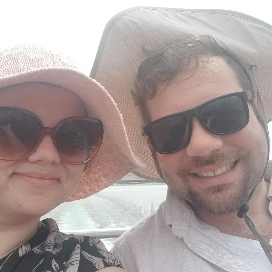 On the ferry for an evening on Mackinac Island - July 2021