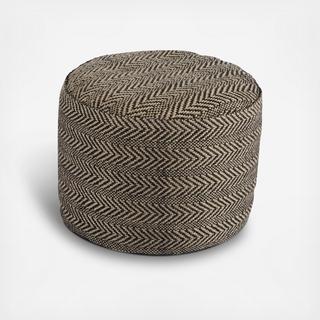 Chevron Pouf