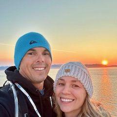 On our Alaskan cruise on a beautiful night