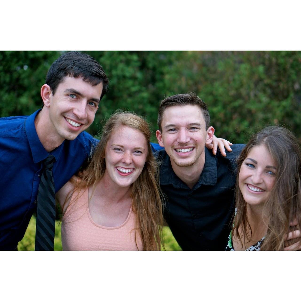 The week we first met, right before moving to Asia. This was our team for the year: David, Bri, Topher and Allyse.