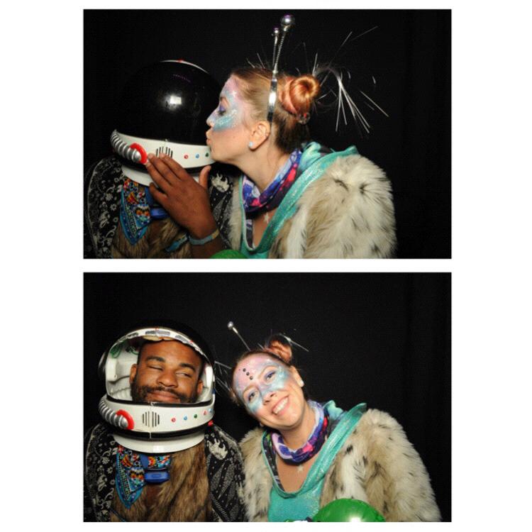 Dressed up as an Astronaut and Alien at our annual music festival Summer Meltdown