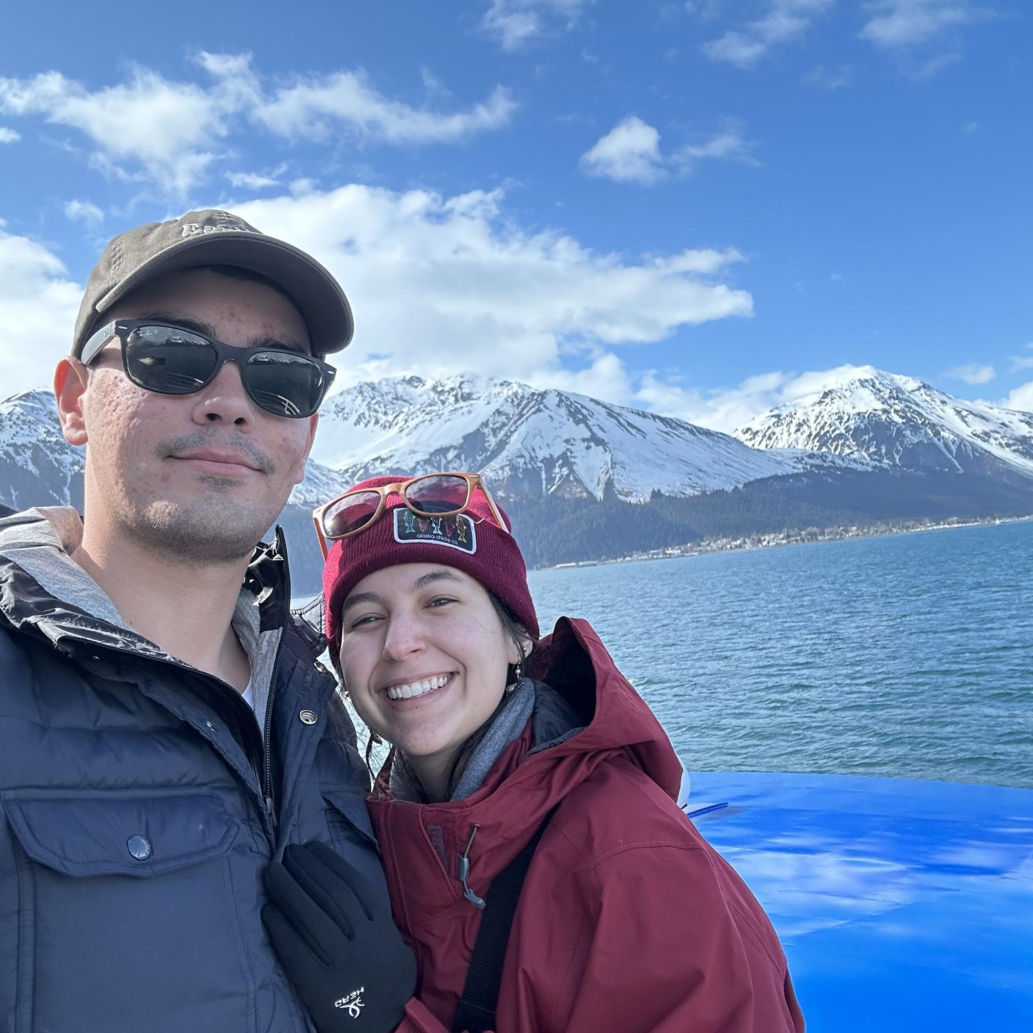 Seward is one of our favorite fishing towns. This one was taken on our second anniversary 🐋