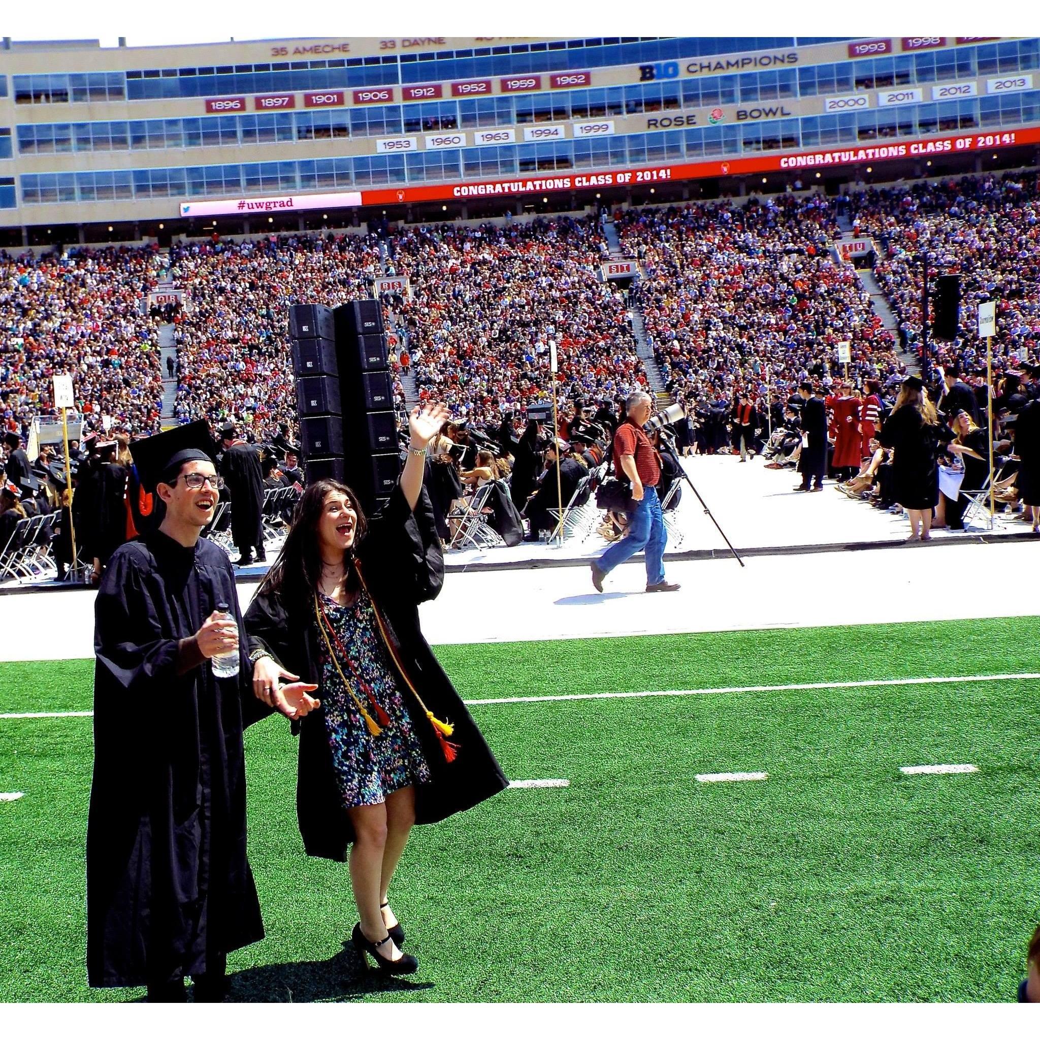 Graduation from The University of Wisconsin- Madison 2014