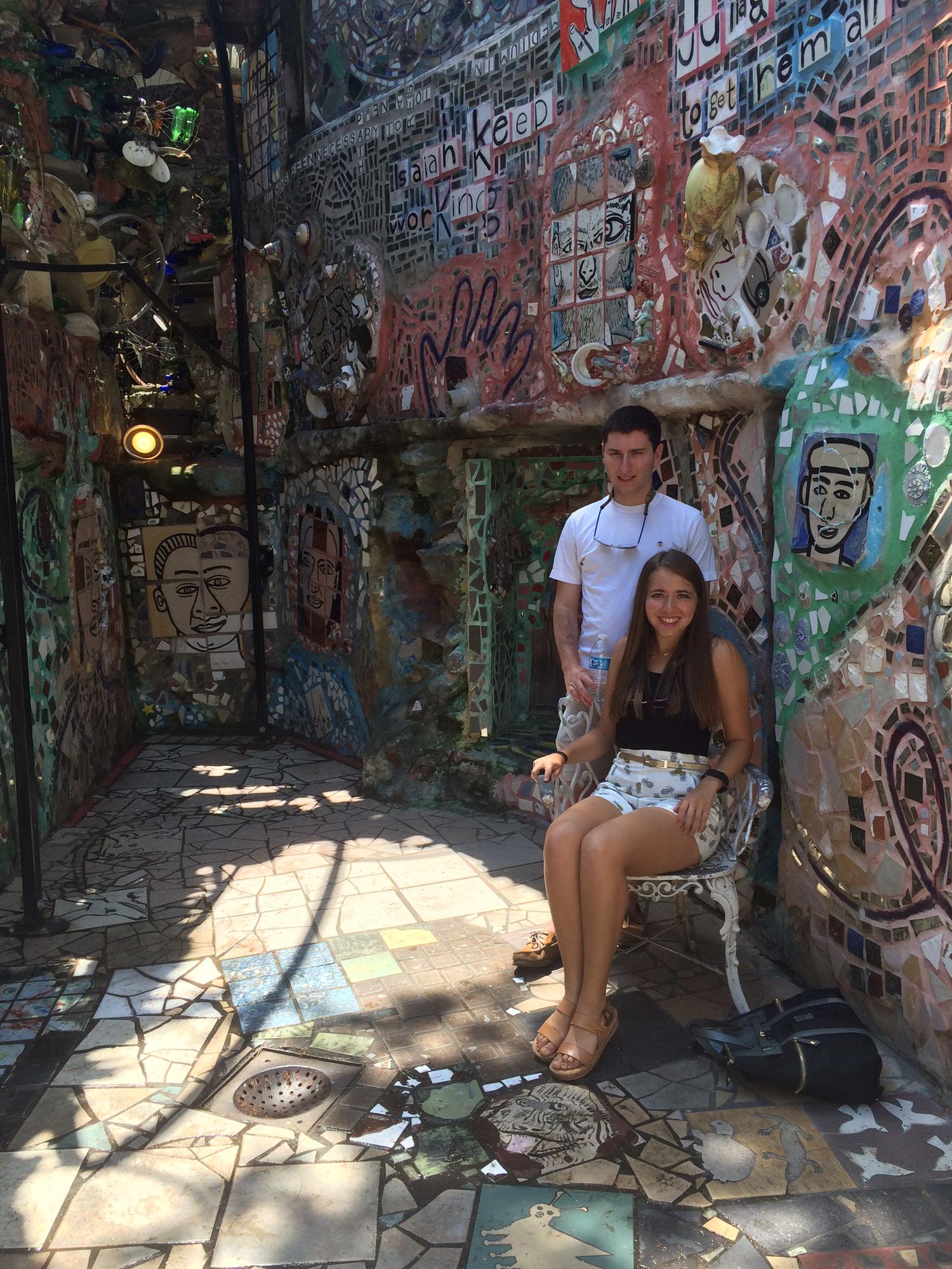 Philadelphia Magic Gardens, right before we started school 2016