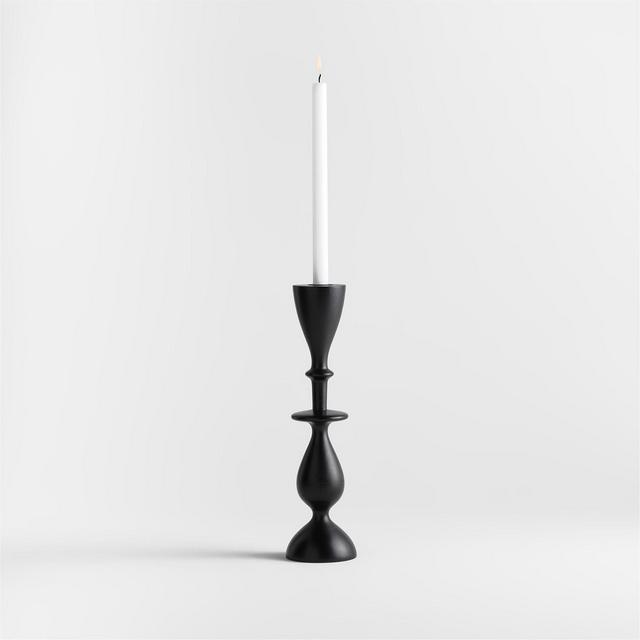 Vantaa Black Taper Holder 14.5"