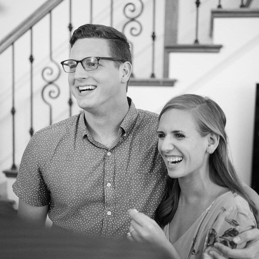 At our engagement party!
