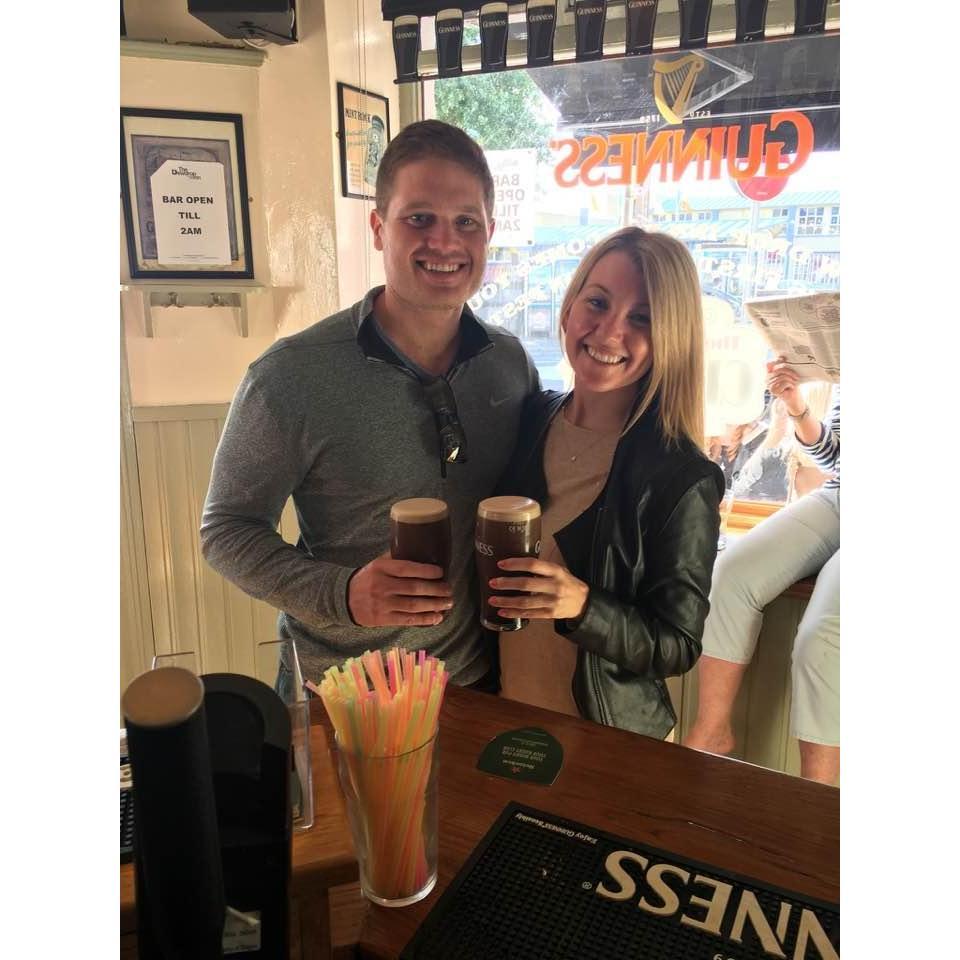 First Guiness in Galway - Summer 2017