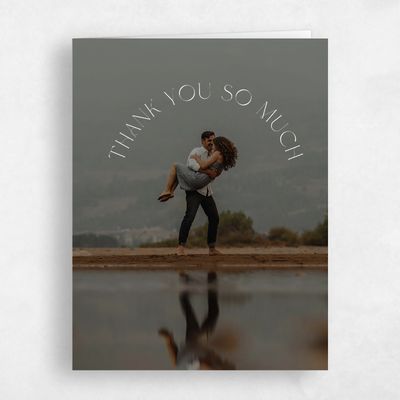 White Rustic Wedding Thank You - Gaia Photo